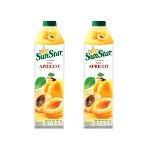 آبمیوه طبیعی زردآلو سان استار - 1 لیتر بسته 2 عددی