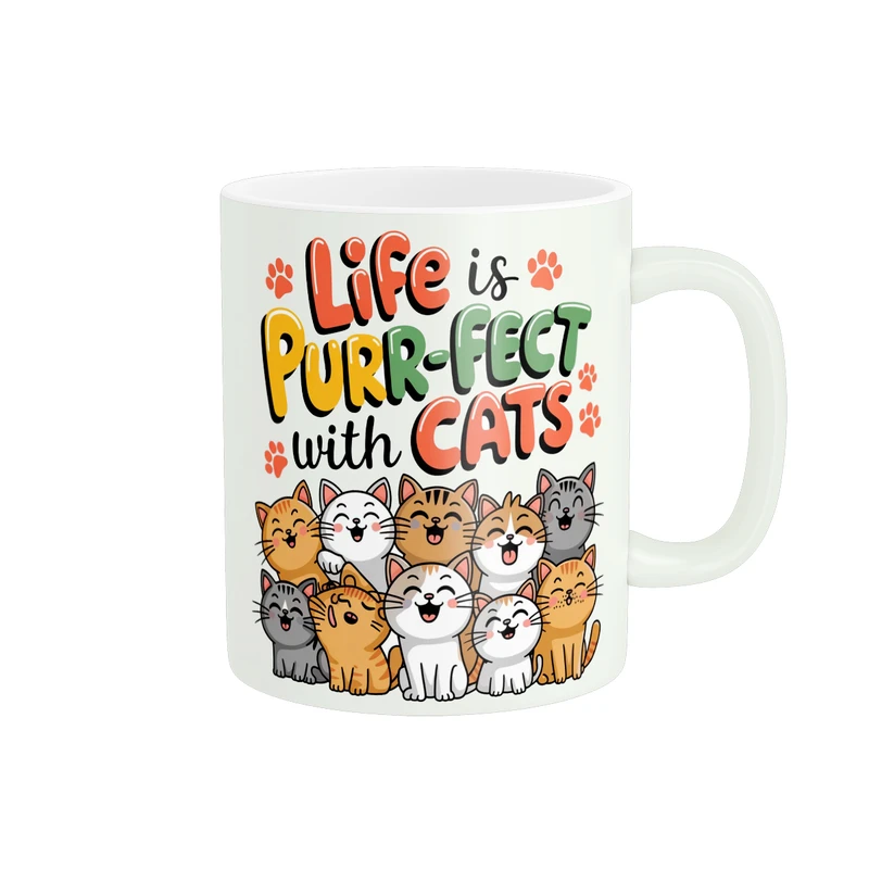 ماگ پاد آفرین طرح گربه کد 1902