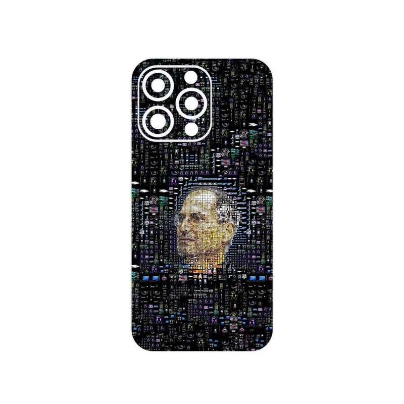 برچسب پوششی ماهوت مدل 2 Collage of Steve Jobs مناسب برای گوشی موبایل اپل iPhone 13 Pro Max