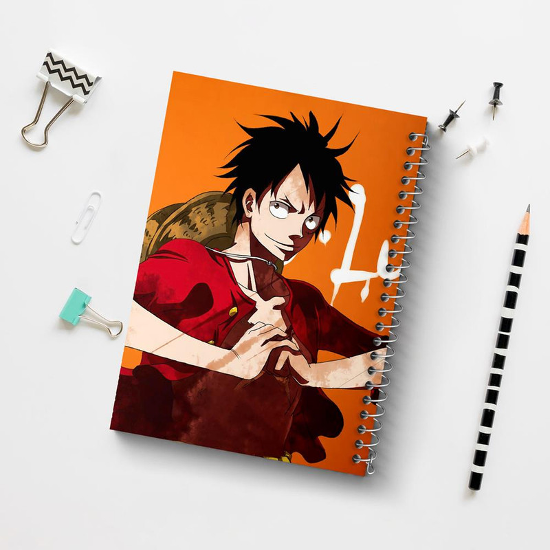 دفتر مشق 50 برگ خندالو مدل لوفی انیمه وان پیس One Piece کد 17260