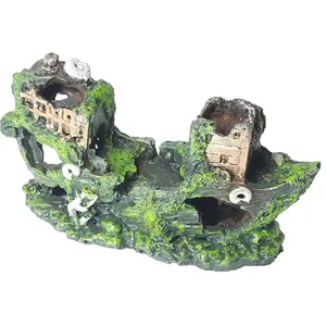 کشتی تزئینی آکواریوم کد 322