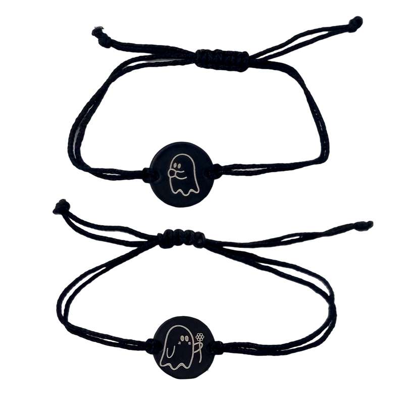 دستبند مدل ست دوستی روح و گل بسته 2 عددی دستبند مدل ست دوستی روح و گل بسته 2 عددی