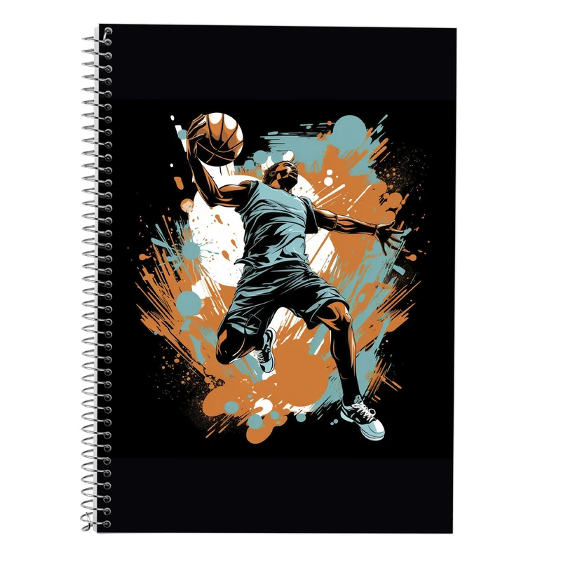 دفتر زبان 50 برگ مدوپد مدل سه خط طرح Slam Dunk کد DF2708