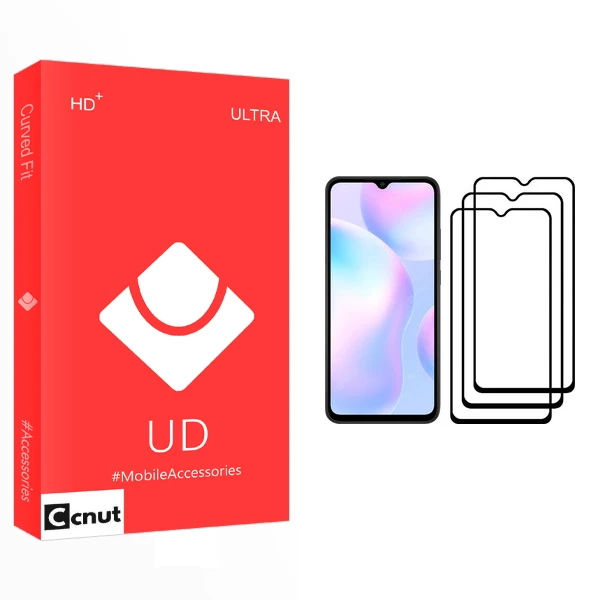 محافظ صفحه نمایش کوکونات مدل UD Glass مناسب برای گوشی موبایل شیائومی Redmi 9A بسته سه عددی