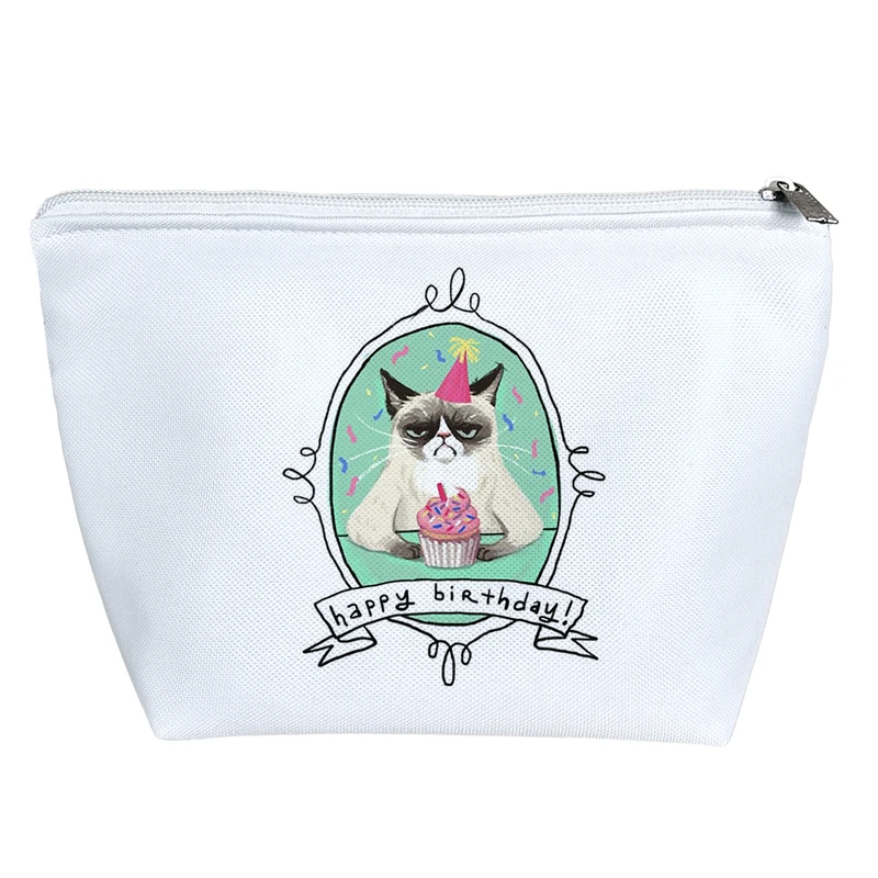 کیف لوازم آرایش دخترانه خندالو مدل تولدت مبارک Happy Birth Day کد 2794