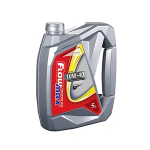 روغن موتور خودرو بنزینی فلومکس مدل روغن موتور w10 40 mega tech eco حجم 5 لیتر SL  قوطی پلاستیکی SL 10W-40 حجم 5 لیتر