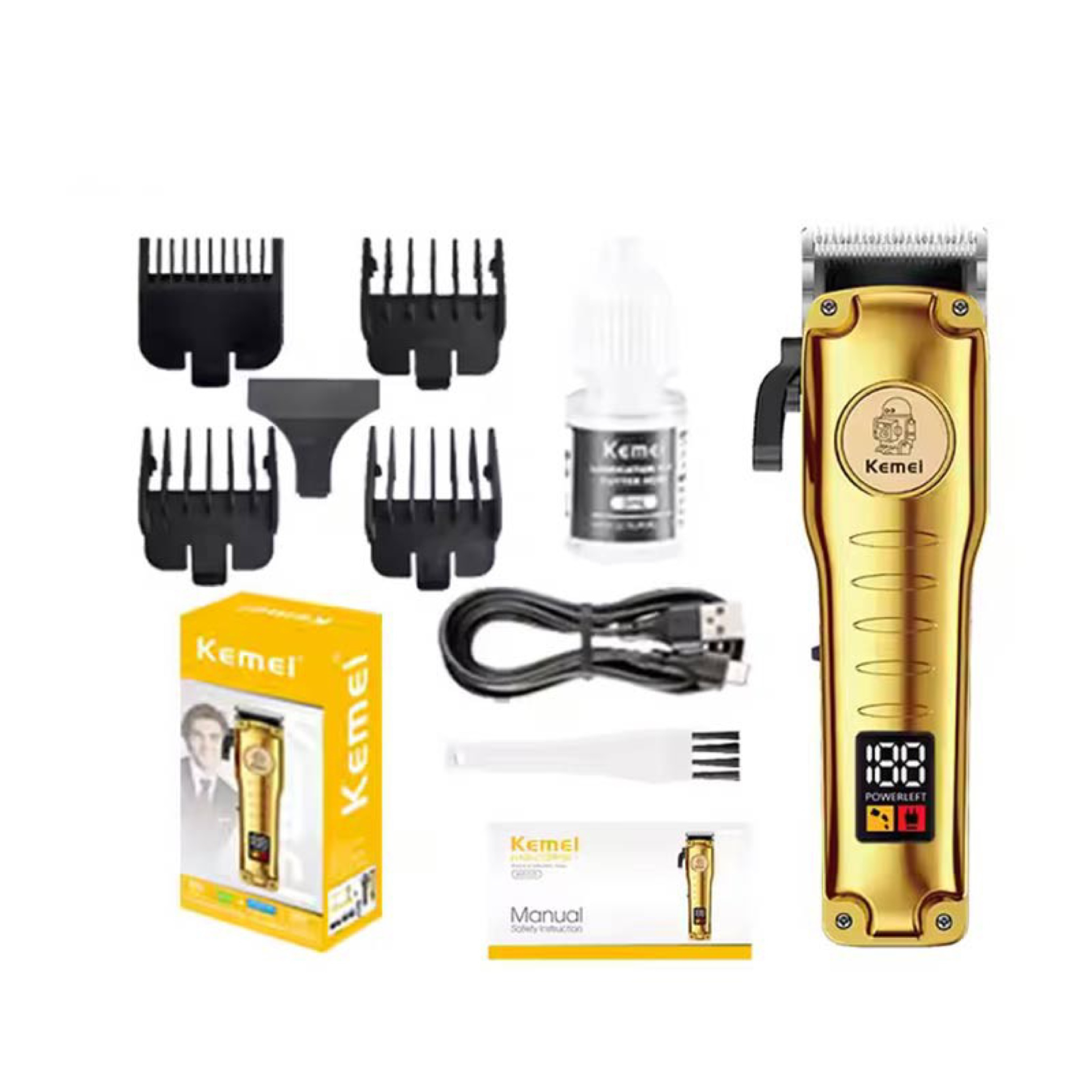 ماشین اصلاح موی سر و صورت شارژی کیمی مدل KM-510 ماشین اصلاح موی سر و صورت شارژی کیمی مدل KM-510
