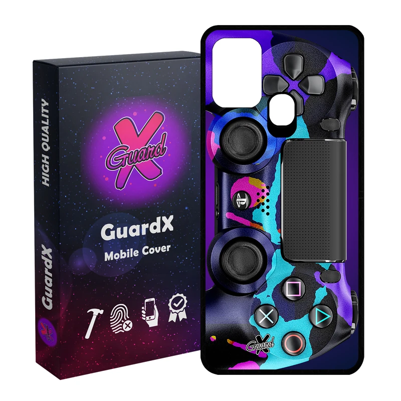 کاور گارد ایکس طرح PS4 Controller مدل Glass10089 مناسب برای گوشی موبایل سامسونگ Galaxy M31 / M31 Prime / F41