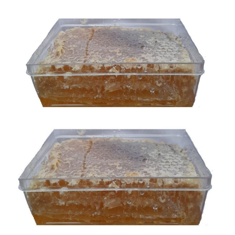 عسل طبیعی موم دار نسیم طبیعت کاشان - 600 گرم بسته 2 عددی