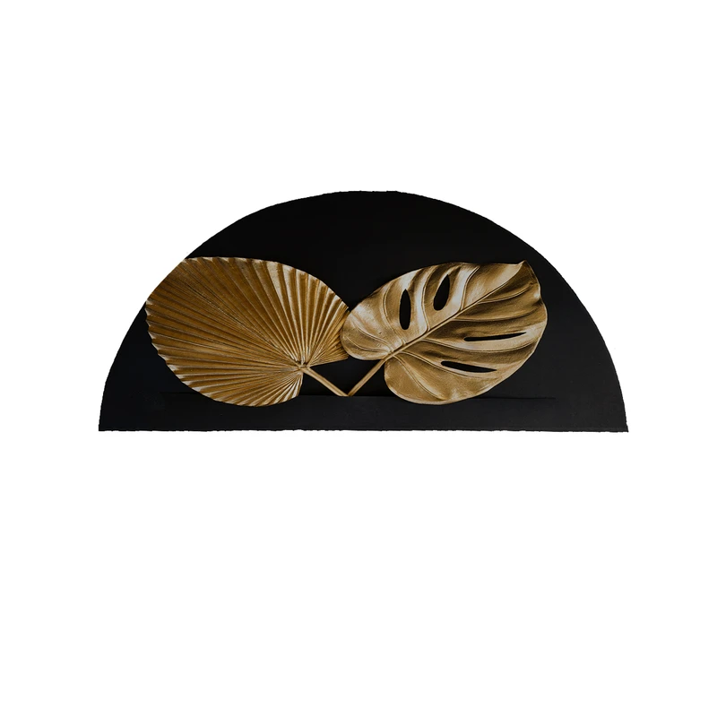 پادری مدل نیم دایره طرح کلاسیک برگ پهن کد 8931 سایز 90×45 سانتی متر