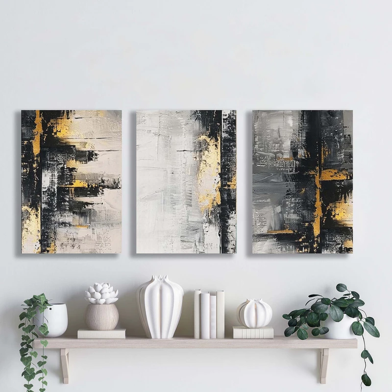 تابلو شاسی آتریسا مدل آبستره ATA127 مجموعه سه عددی