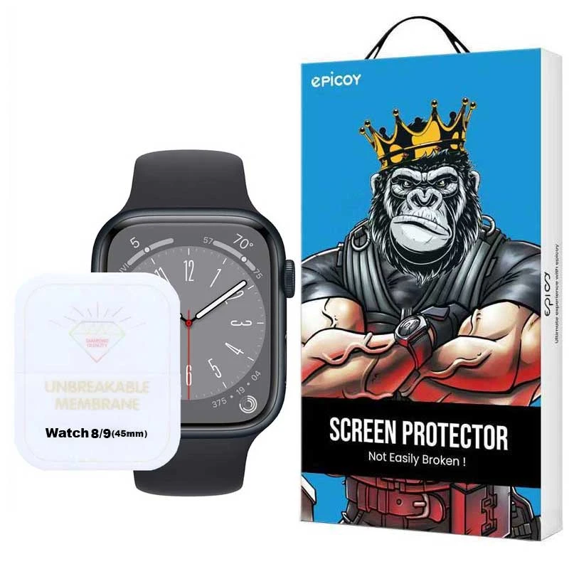 محافظ صفحه نمایش اپیکوی مدل Hydrogel مناسب برای اپل واچ 45 میلی متری سری 7 / 8 / 9