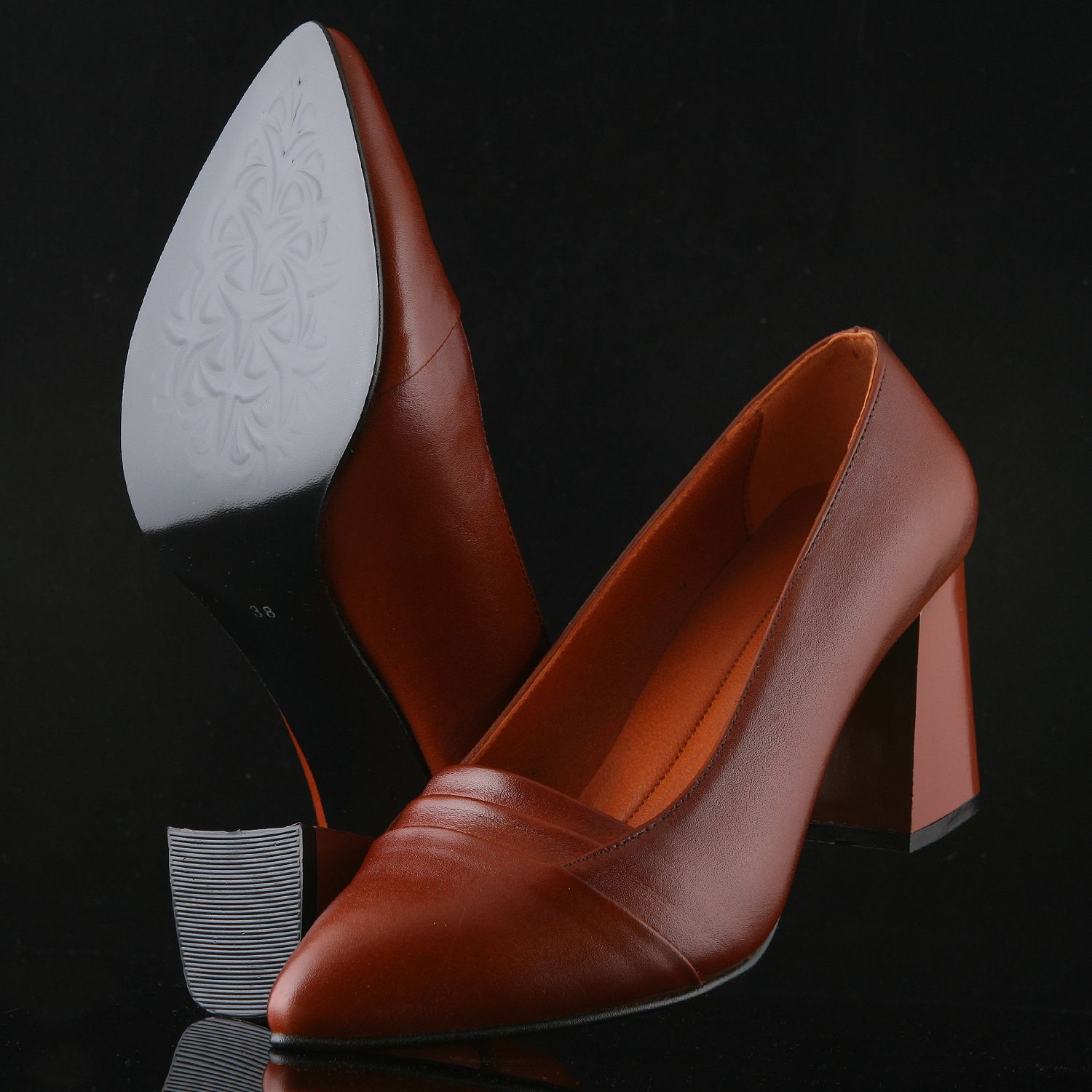 کفش زنانه چرم یلسان مدل  تارا کد Asl-TRA-613-GN -  - 9