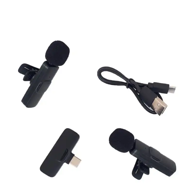 ست میکروفن یقه ای بی سیم مدل i18 PRO Dual Type-C بسته 2 عددی