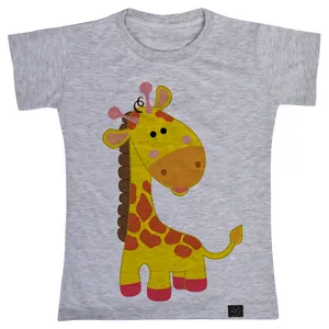 تی شرت آستین کوتاه دخترانه 27 مدل زرافه کوچولو کد V241