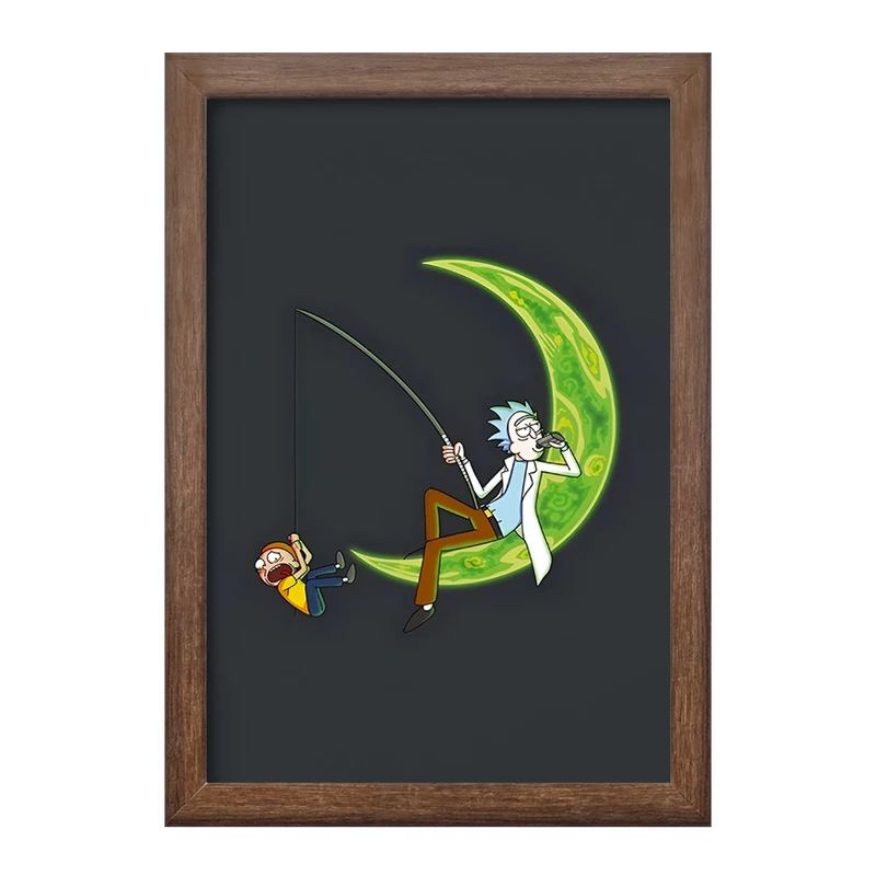 تابلو خندالو طرح ریک و مورتی (Rick and Morty) کد F5945