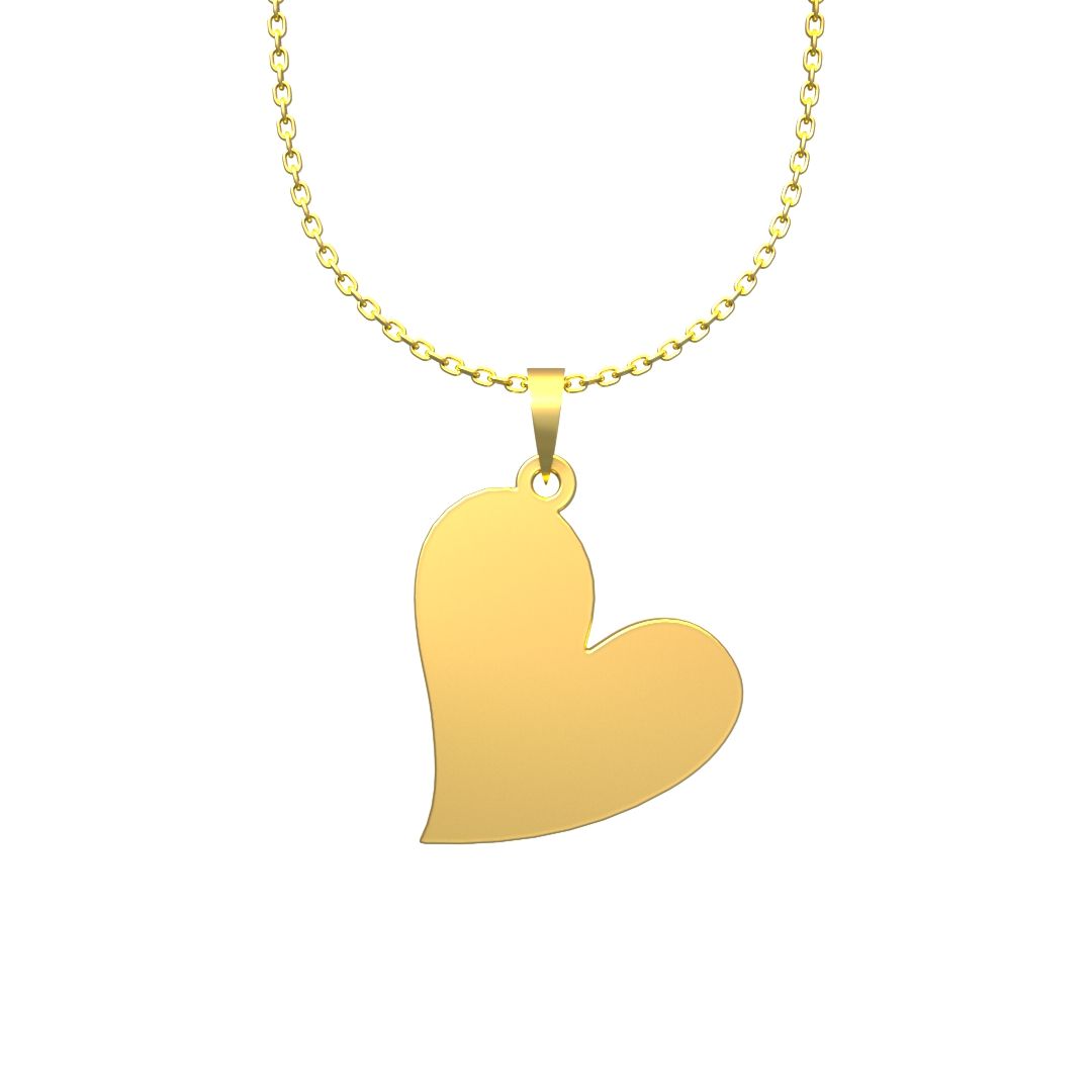 گردنبند طلا 18 عیار زنانه مدوپد مدل قلب کد E3-1-1159 - - 5