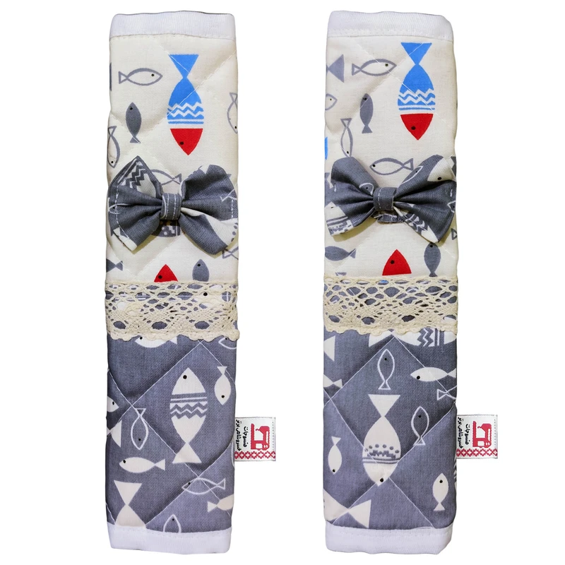 دستگیره یخچال منسوجات خسروشاهی برتر مدل ترکیبی طرح ماهی 2 بسته 2 عددی کد YAKH15