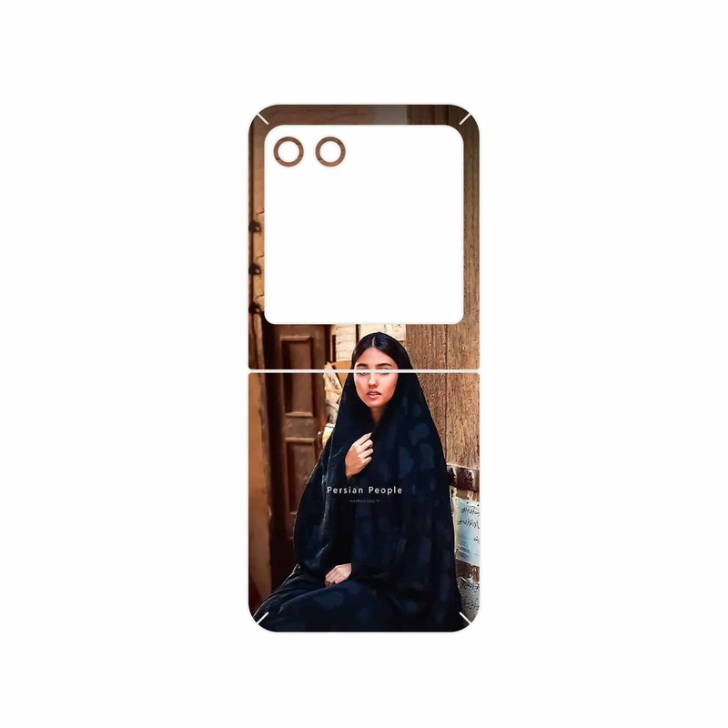 برچسب پوششی ماهوت مدل Portrait of an Iranian Woman مناسب برای گوشی موبایل موتورولا Razr 40 Ultra
