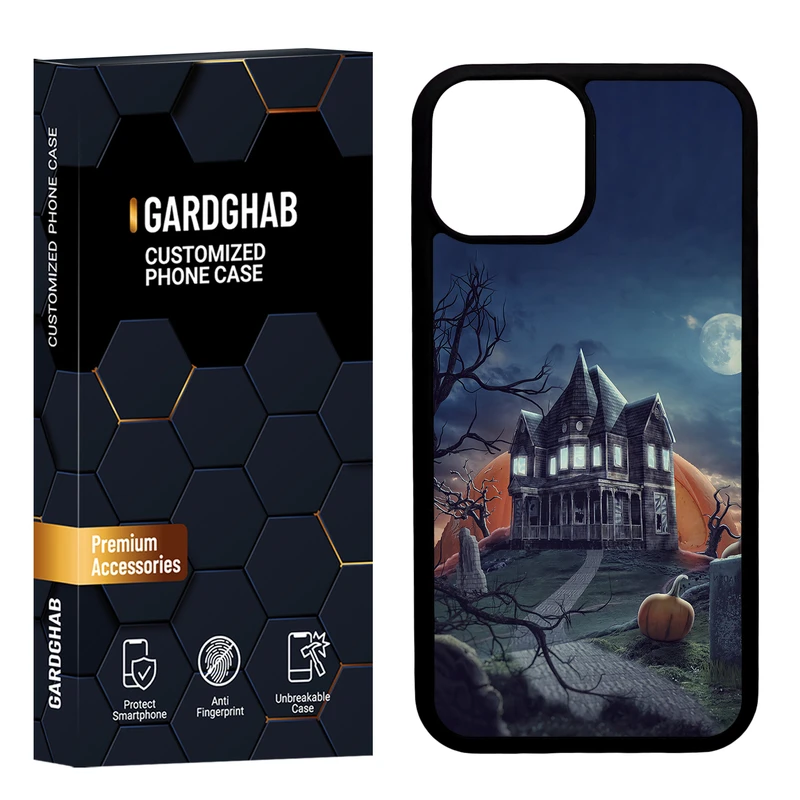 کاور گارد قاب مدل دورژله ای پشت گلس هنری مناسب برای گوشی موبایل اپل iPhone 13 Mini