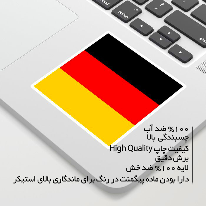 استیکر لپ تاپ ماسا دیزاین طرح germany مدل STK1293