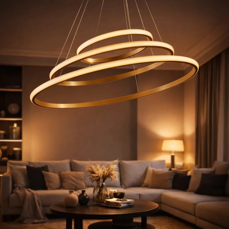 لوستر 3 شعله نور از ما رشکان مدل set/circle