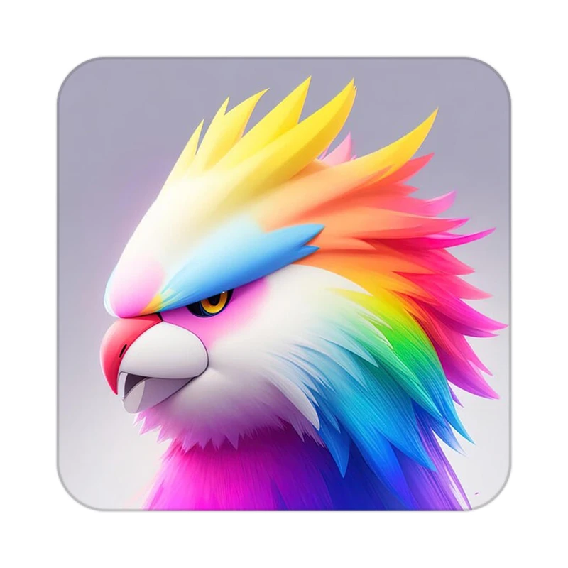 زیر لیوانی کاکتی طرح حیوانات رنگی مدل mp26930