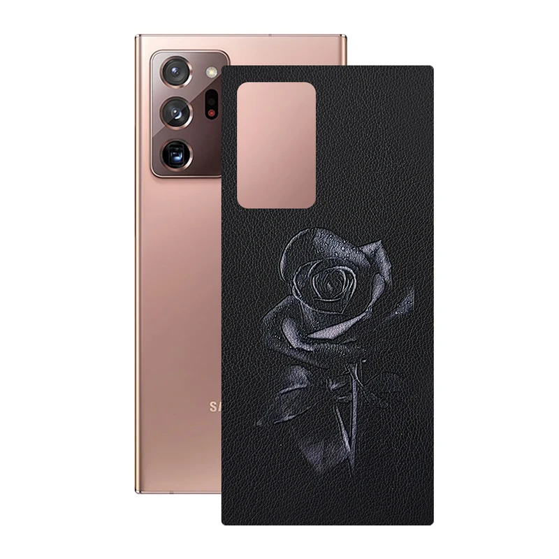 برچسب پوششی ریمکس مدل Leth طرح رز مشکی مناسب برای گوشی موبایل سامسونگ Galaxy Note 20 Ultra
