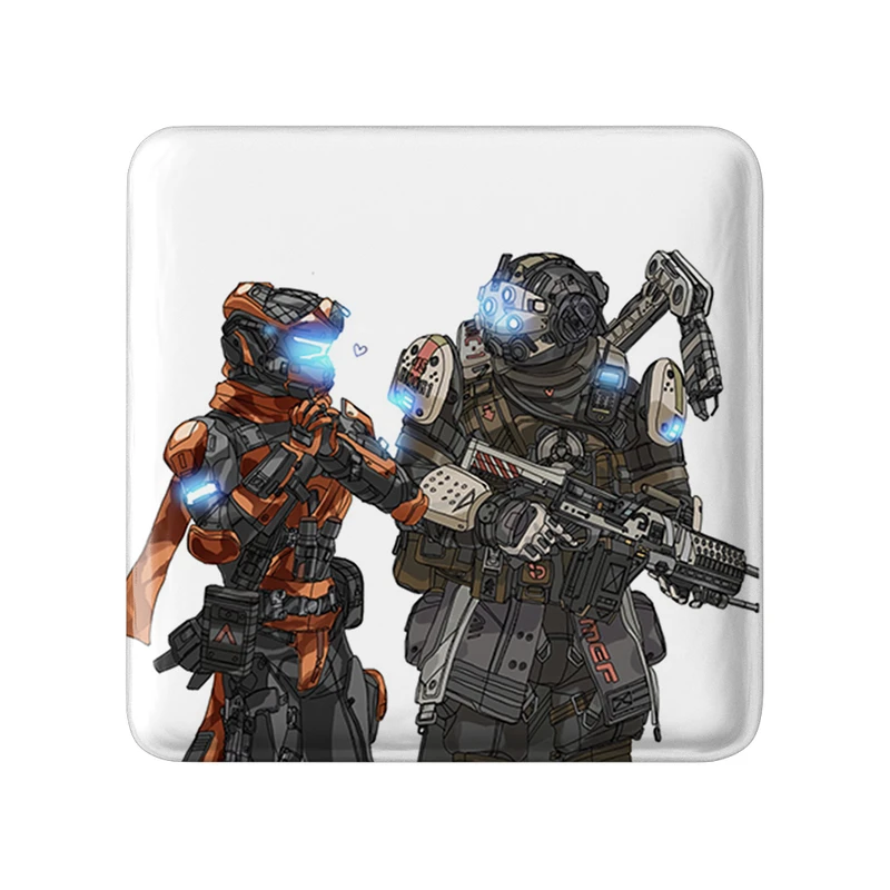 مگنت خندالو طرح بازی تایتان فال (Titanfall) مدل مربعی کد 32626