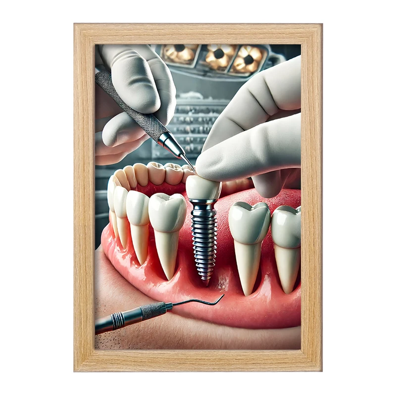 تابلو خندالو مدل دندان و دندان پزشکی کد F9827