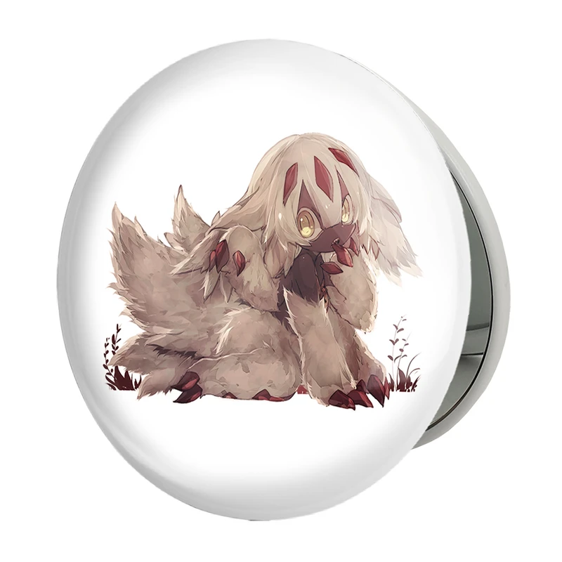 آینه جیبی خندالو طرح فاپوتا انیمه ساخته شده در پرتگاه Made in Abyss مدل تاشو کد 22126 