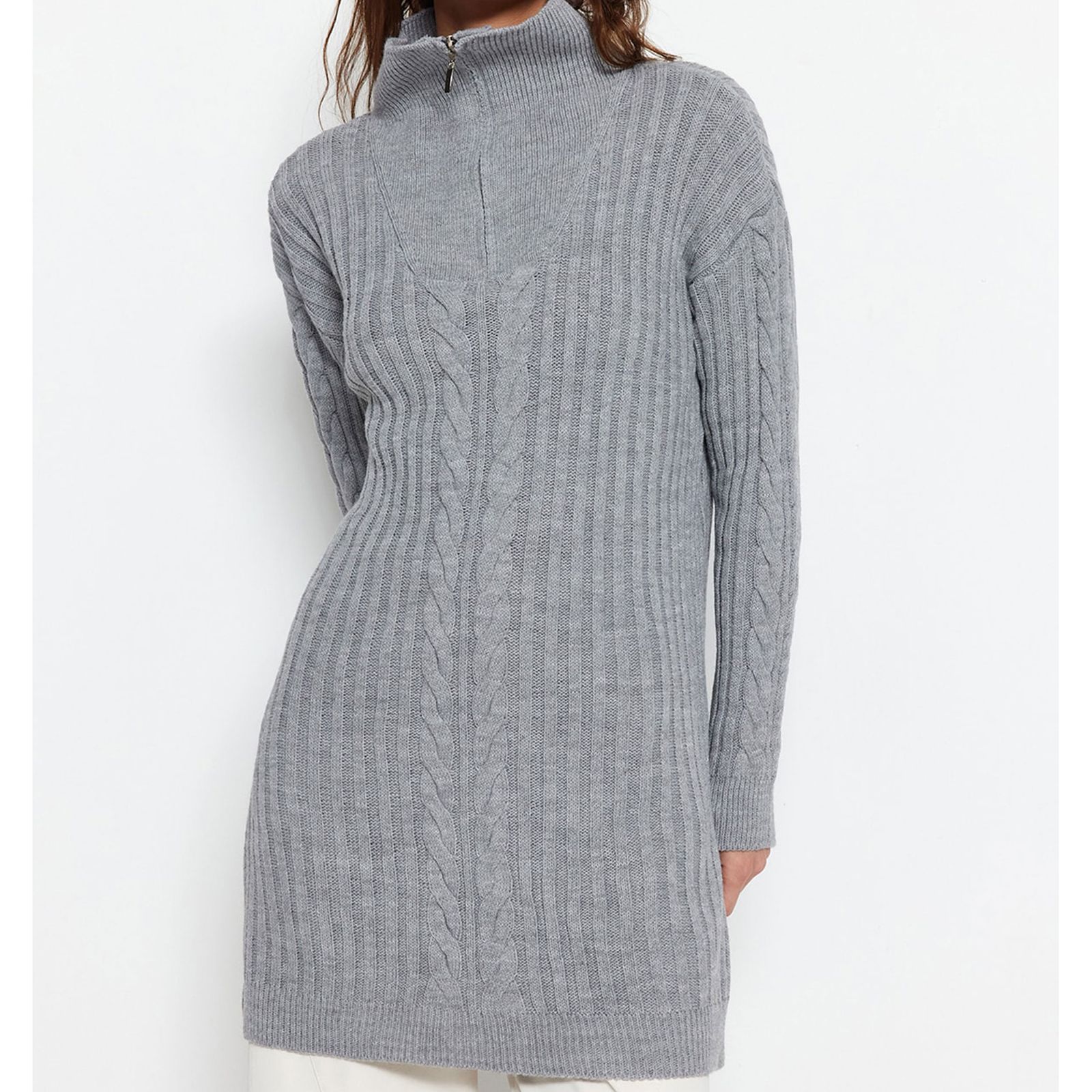 پلیور یقه ایستاده زنانه ترندیول مدل 648391291 - - 3