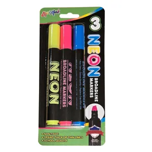 ماژیک چند منظوره لیکویی مارک مدل نئون کد 077400 بسته 3 عددی