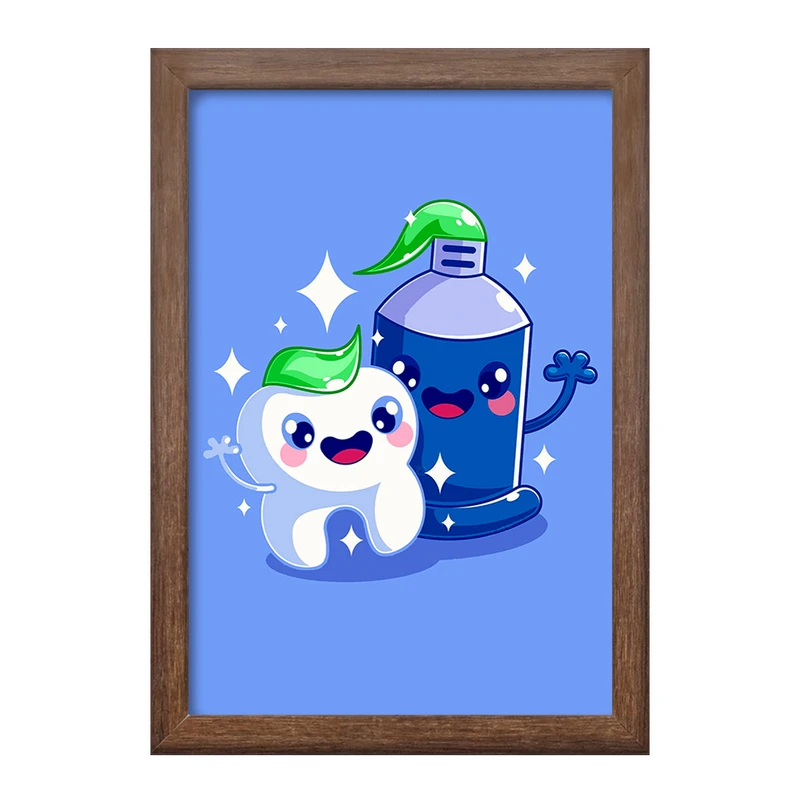 تابلو خندالو طرح دندان و دندانپزشکی کودکانه کد 27765