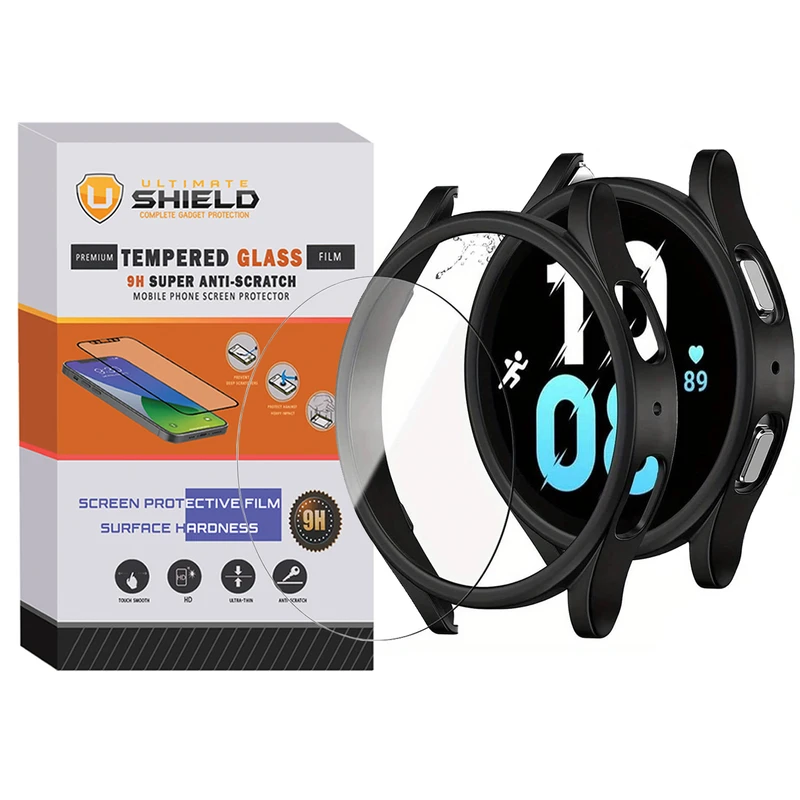 کاور آلتیمیت شیلد مدل PC-Bumper-UL مناسب برای ساعت هوشمند سامسونگ Galaxy Watch 5 40mm به همراه محافظ صفحه نمایش