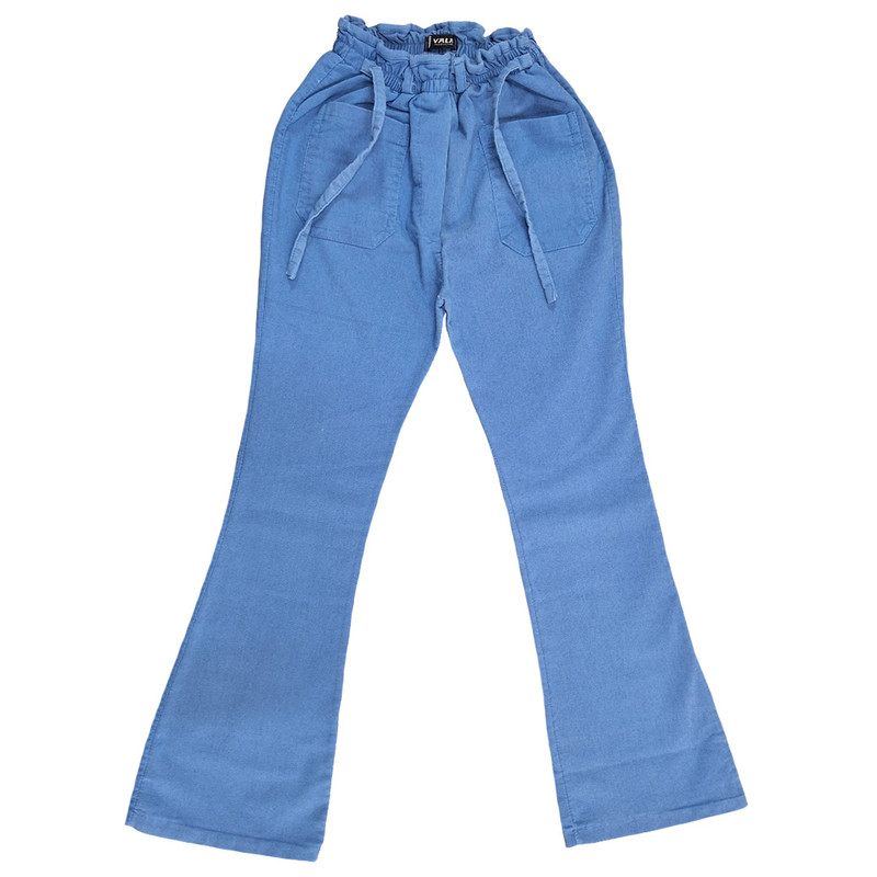 شلوار دم پا گشاد زنانه مدل A رنگ آبی