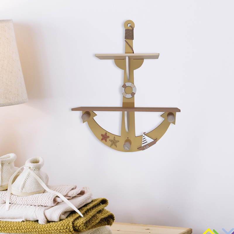 شلف دیواری اتاق کودک طرح ملوانی مدل MKids53-B