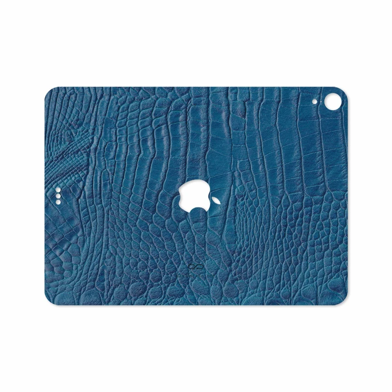 برچسب پوششی ماهوت مدل Blue-Crocodile-Leather مناسب برای تبلت اپل iPad Pro 11 2018 A1979