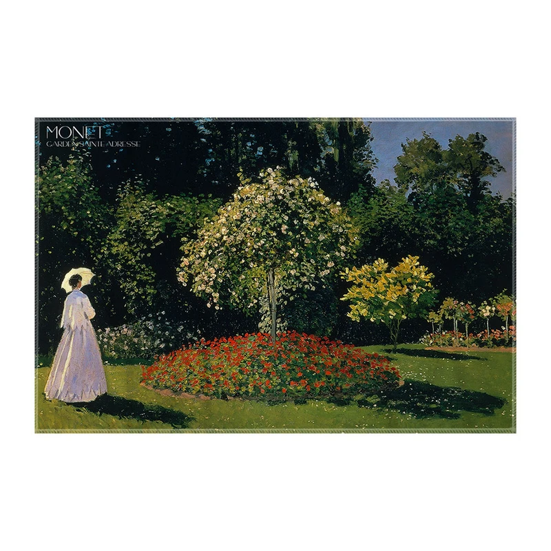 کاغذ کادو ترمه طراحان ایده مدل باغ سن آدرس از مونه کد art0176 سایز 57x37 سانتی متر