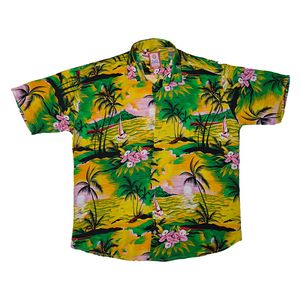 پیراهن آستین کوتاه مردانه سرز مدل اشکان طرح هاوایی