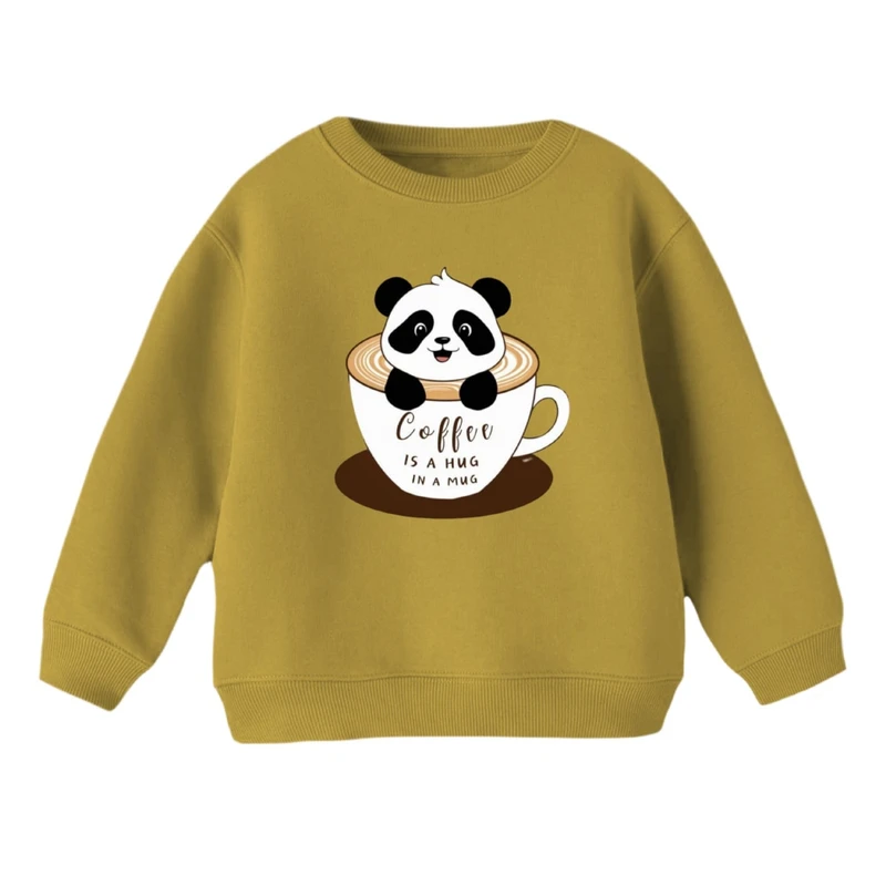 سویشرت بچگانه مدل پاندا و قهوه 
