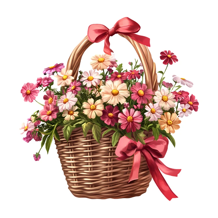 استیکر پارچه و لباس پاد آفرین مدل پینترستی گل کد S8757 