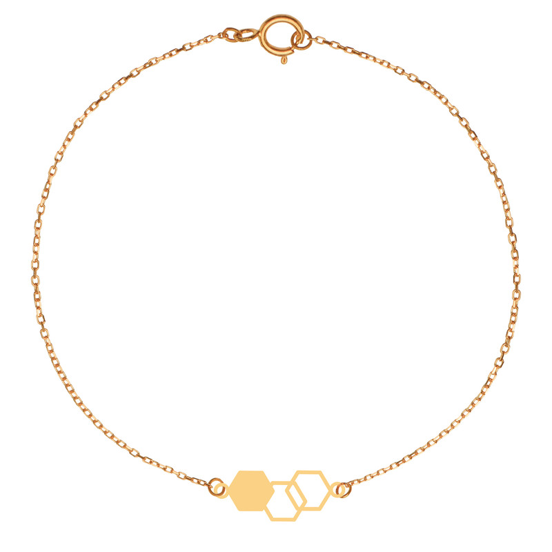 پابند طلا 18 عیار زنانه کرابو طرح کندو مدل Kr2051