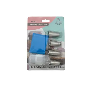 قیف و ماسوره شیرینی پزی مدل TP201 مجموعه 7 عددی