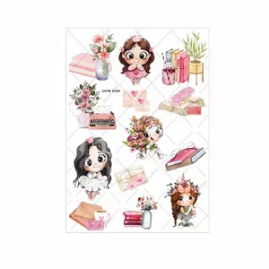 برچسب مدل برش نخورده طرح اسکرپ بوک چشم درشت