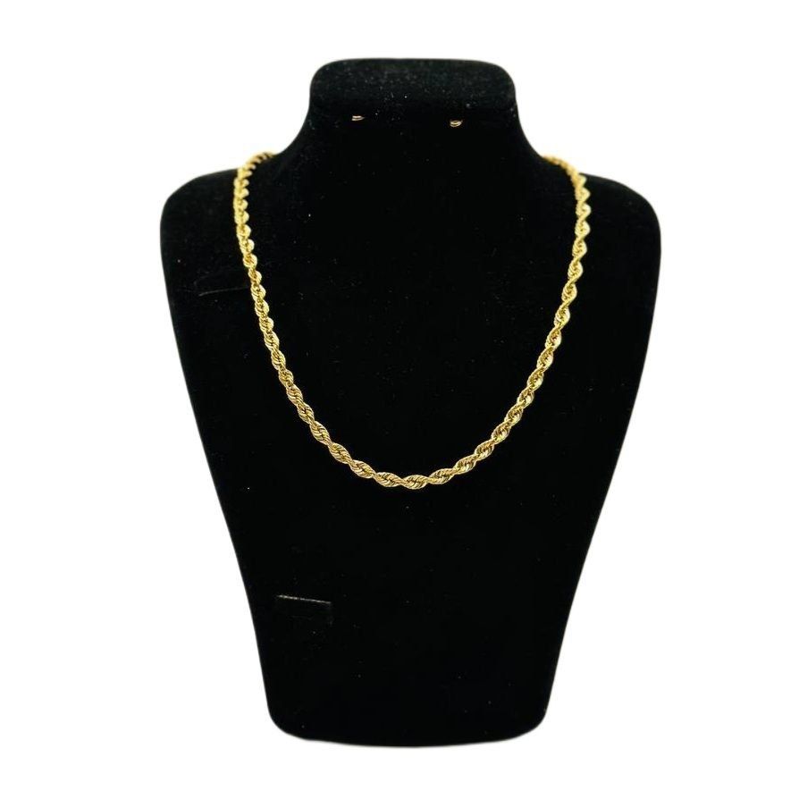 زنجیر طلا 18 عیار زنانه طلای کامک مدل شیک و طنابی -  - 2