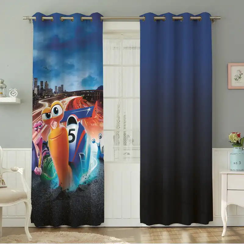 پرده نیروانا طرح کودک مدل مخمل کد 4807 سایز 140×280 سانتی متر