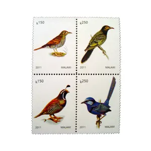 تمبر یادگاری طرح طبیعت مدل پرنده کد bird-746 مجموعه 4 عددی