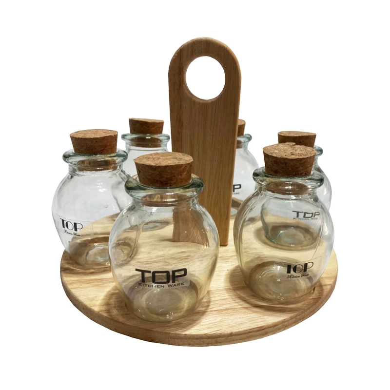 ست جا ادویه 6 پارچه تاپ پلاست کد 7032