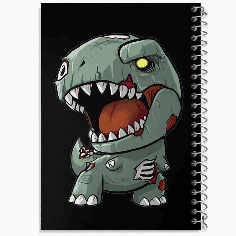 دفتر ژورنال نویسی 50 برگ خندالو مدل نقطه ای طرح ترسناک کد 1524